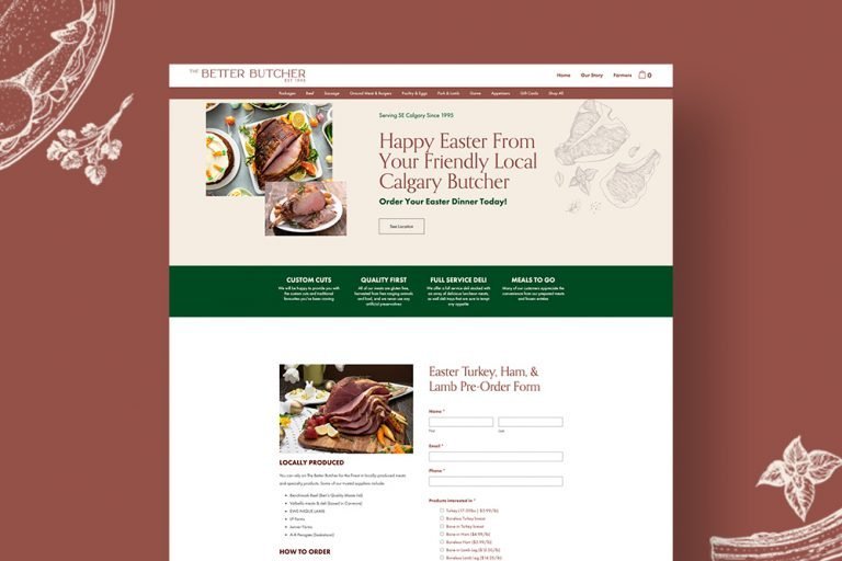 calgary web design projects portfolio
