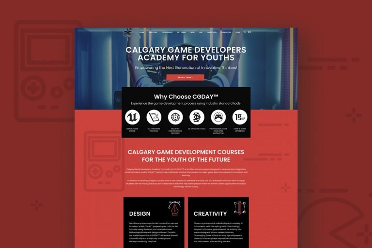 calgary web design projects portfolio