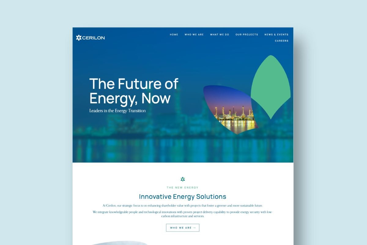 Cerilon Website Portfolio Graphic